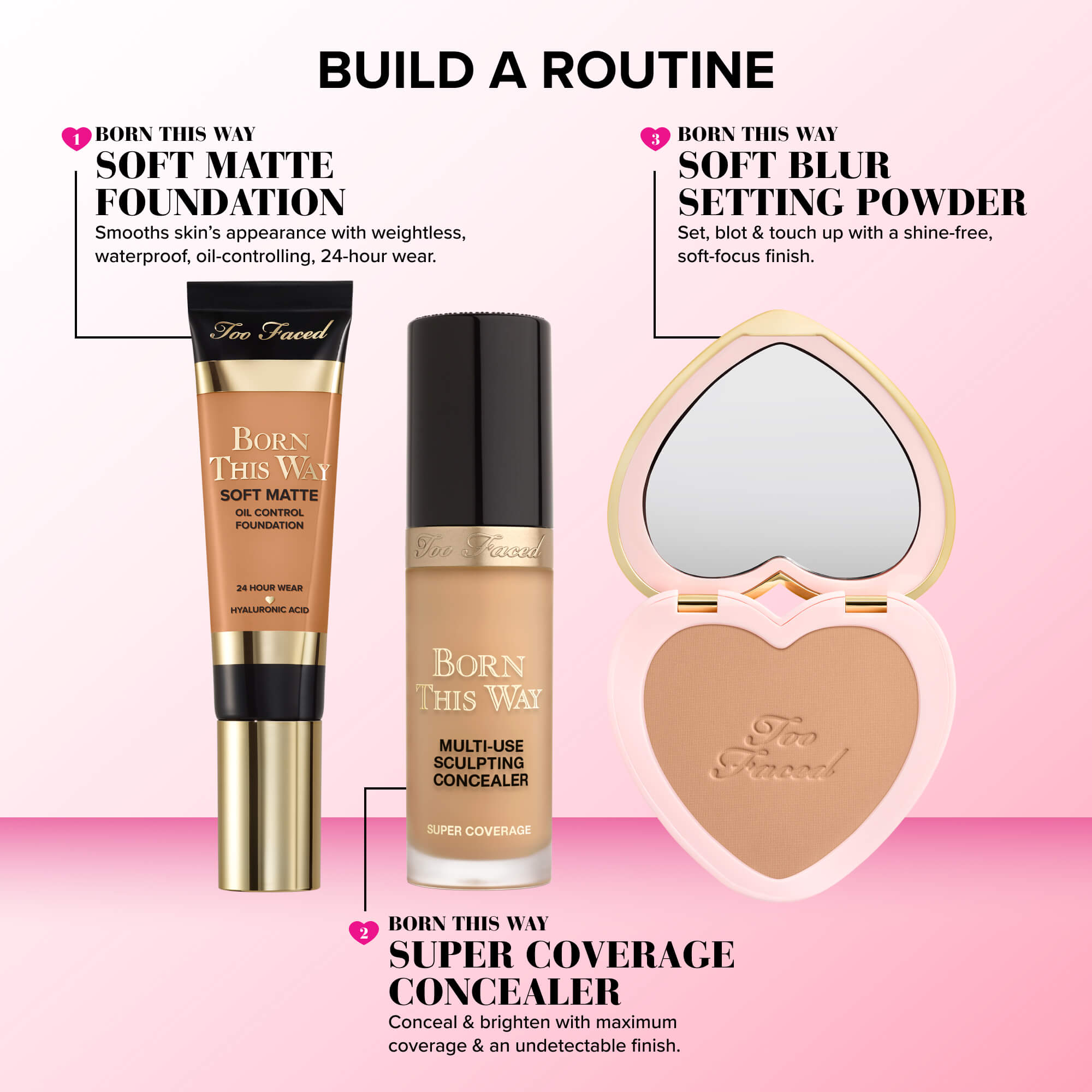 Born This Way Soft Blur Flexible Finish Setting Powder, Medium, 4.8g